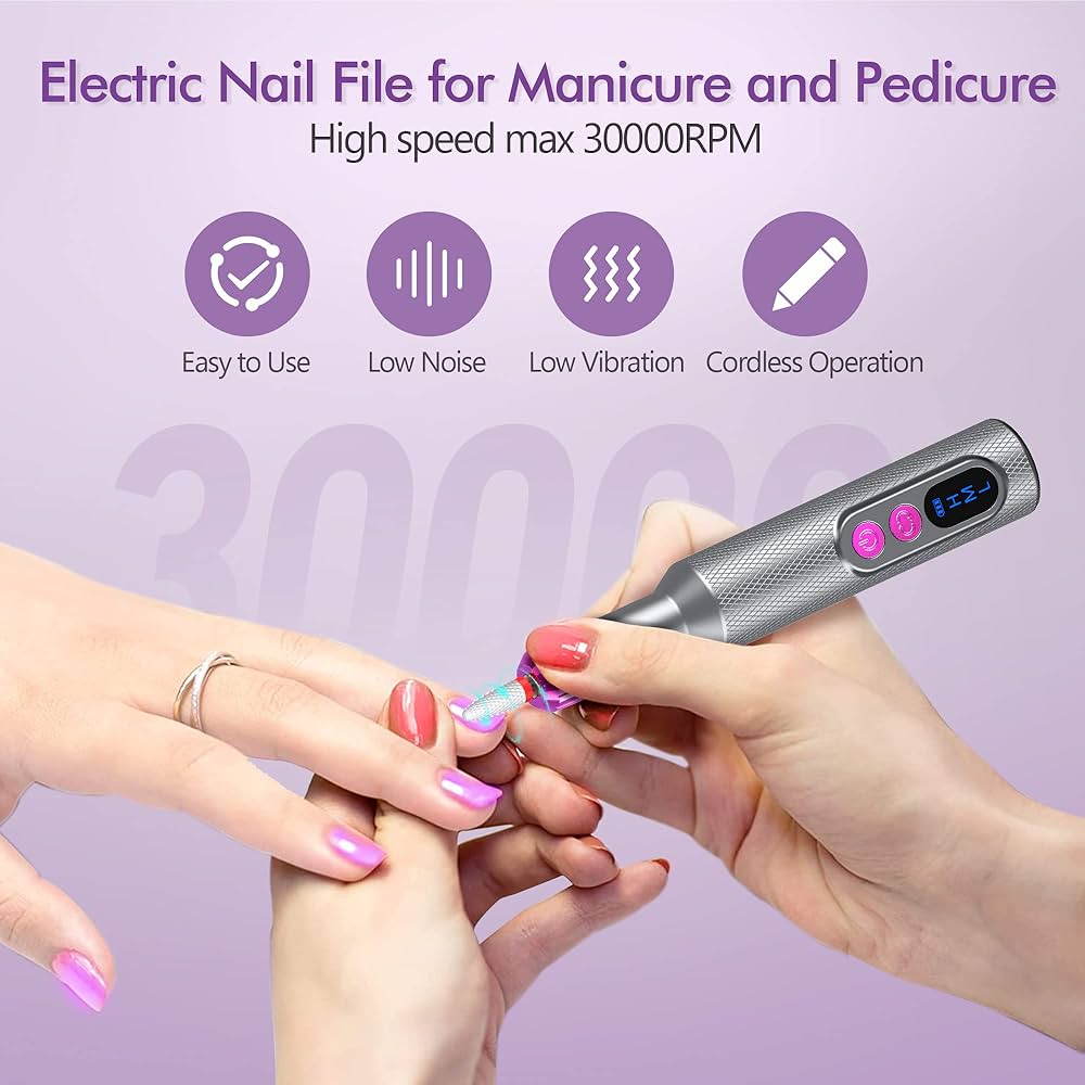 Amazon.com: Nail Drill, Cordless Electric Nail Filer